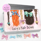 Personalised Hair Bow Storage Tin | Girls Hair Accessory Box | Custom Name Bow Holder | Kids Bow Organiser | Hair Clip Storage Tin Gift