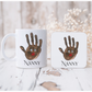 Personalised Childs Artwork Gift | Kids Drawing on Mug,Tea Towel,Ornament | Handprint/Footprint Keepsake | Custom Christmas Gift