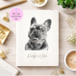 Personalised Pet Photo Notebook A6 | Custom Dog Photo Notebook | Linen Notebook with Pet Picture | Custom Pet Lover Gift | Notes Journal