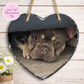 Personalised Heart Slate Sign | Custom Photo Hanging Slate Heart| Pet Memorial Gift | Dog Cat Photo Gift | Home Decor | Unique Keepsake Gift